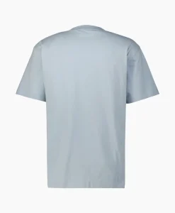 Olaf Hussein T-Shirt Korte Mouw Block Licht Blauw