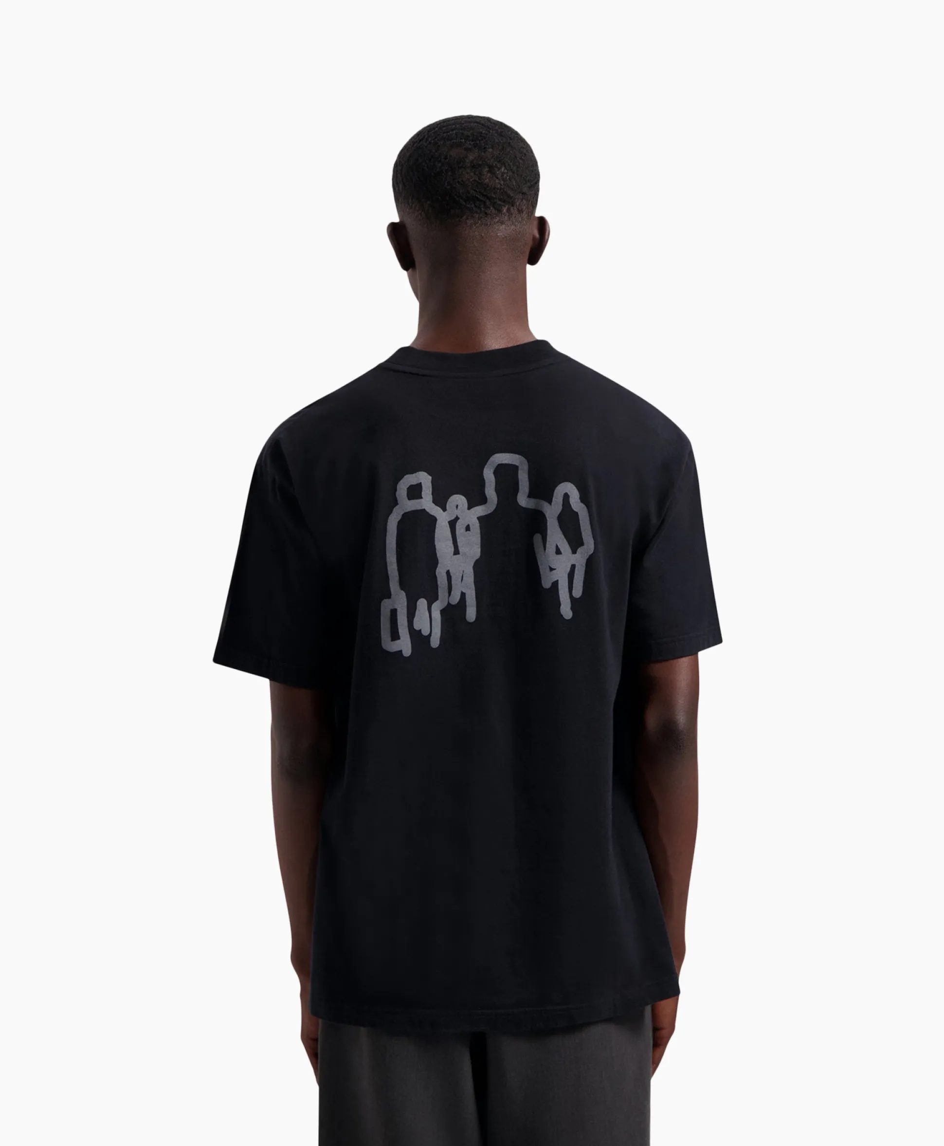 Olaf Hussein T-Shirt Transit Tee Zwart