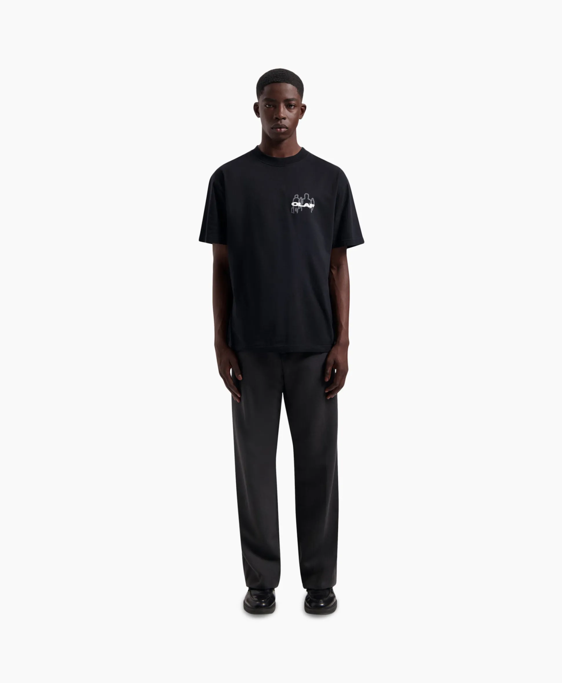 Olaf Hussein T-Shirt Transit Tee Zwart