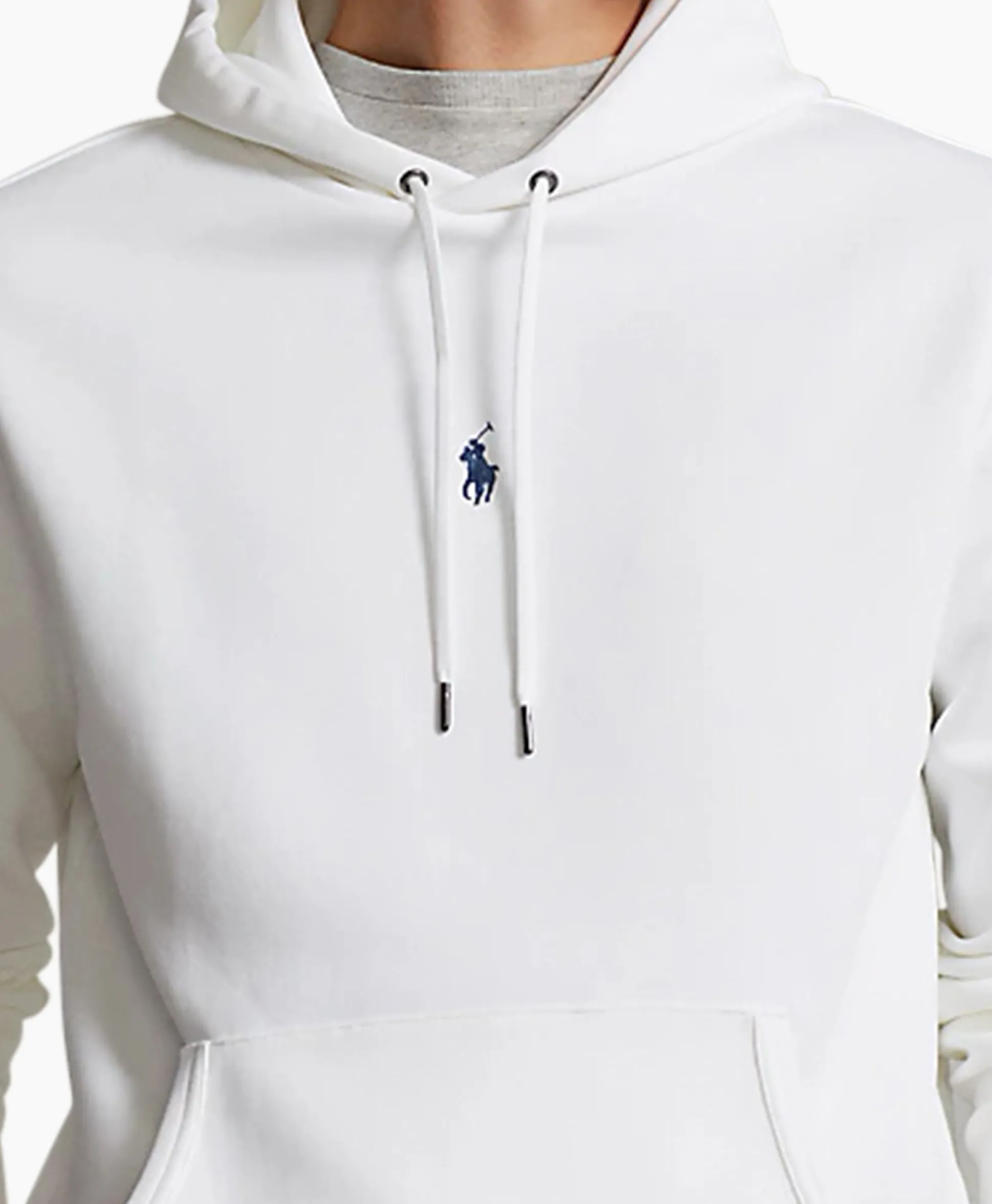 Ralph Lauren Hoodie Mid Logo Wit