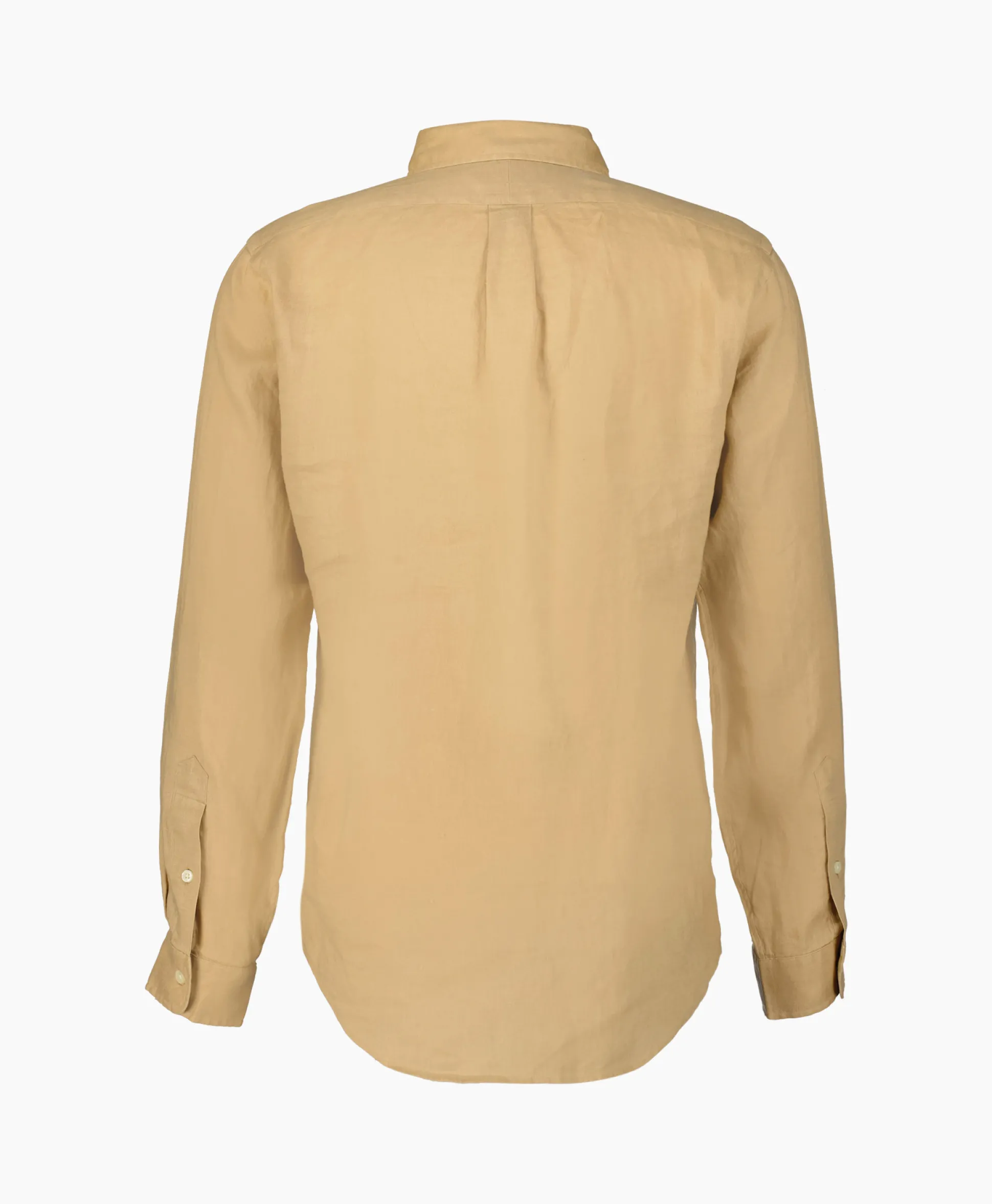 Ralph Lauren Overhemd Linen Camel