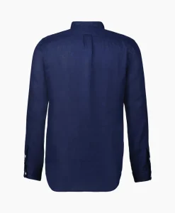 Ralph Lauren Overhemd Pd Linen Donker Blauw