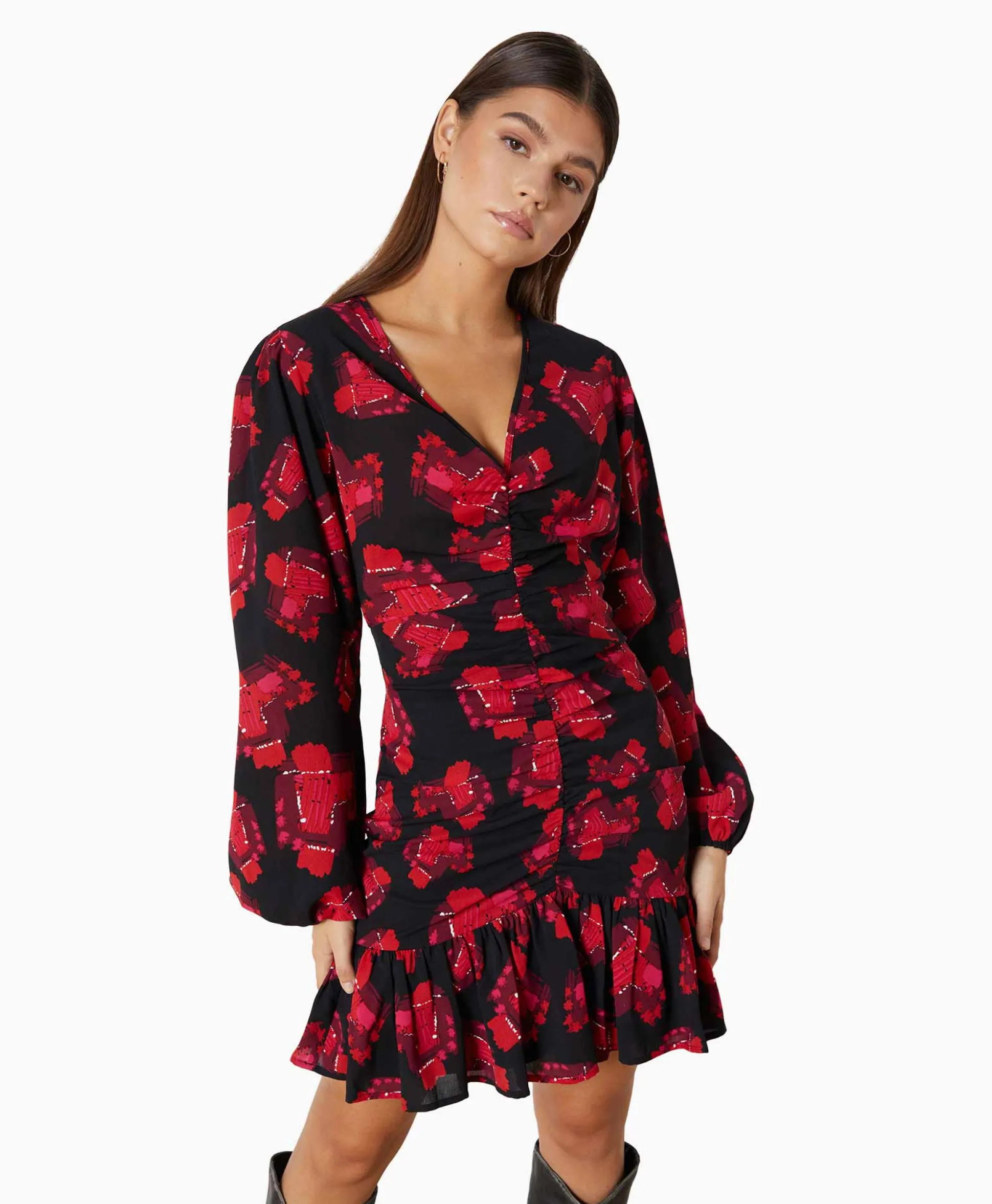 Refined Department Mini Jurk Sisi Rood