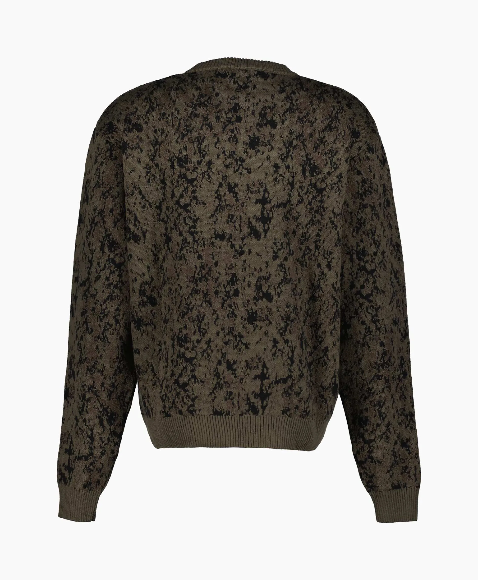 Represent Gebreide Trui Camo Groen