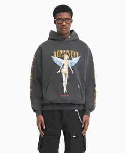 Represent Hoodie Reborn Zwart