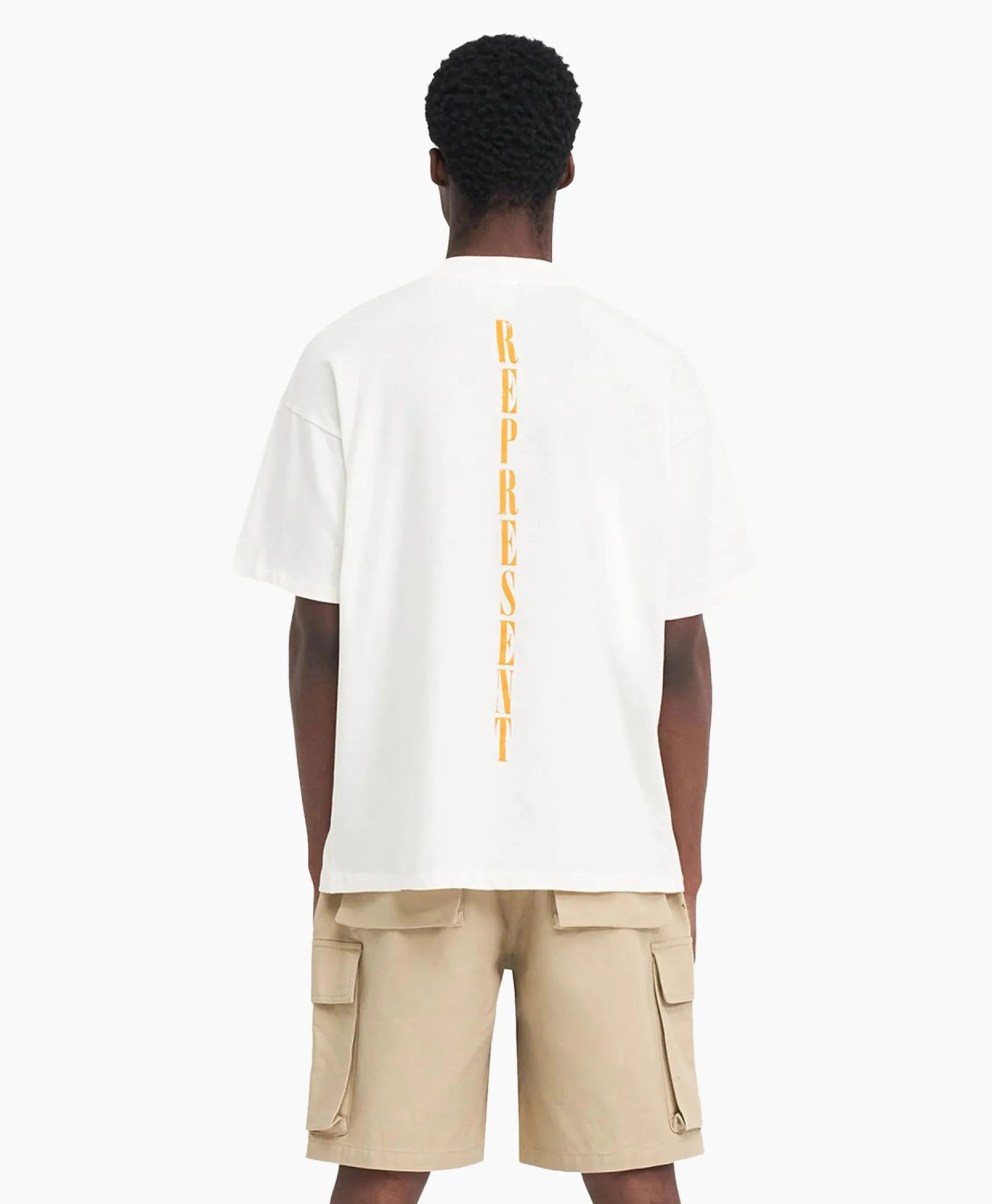 Represent T-Shirt Korte Mouw Rebornoff White