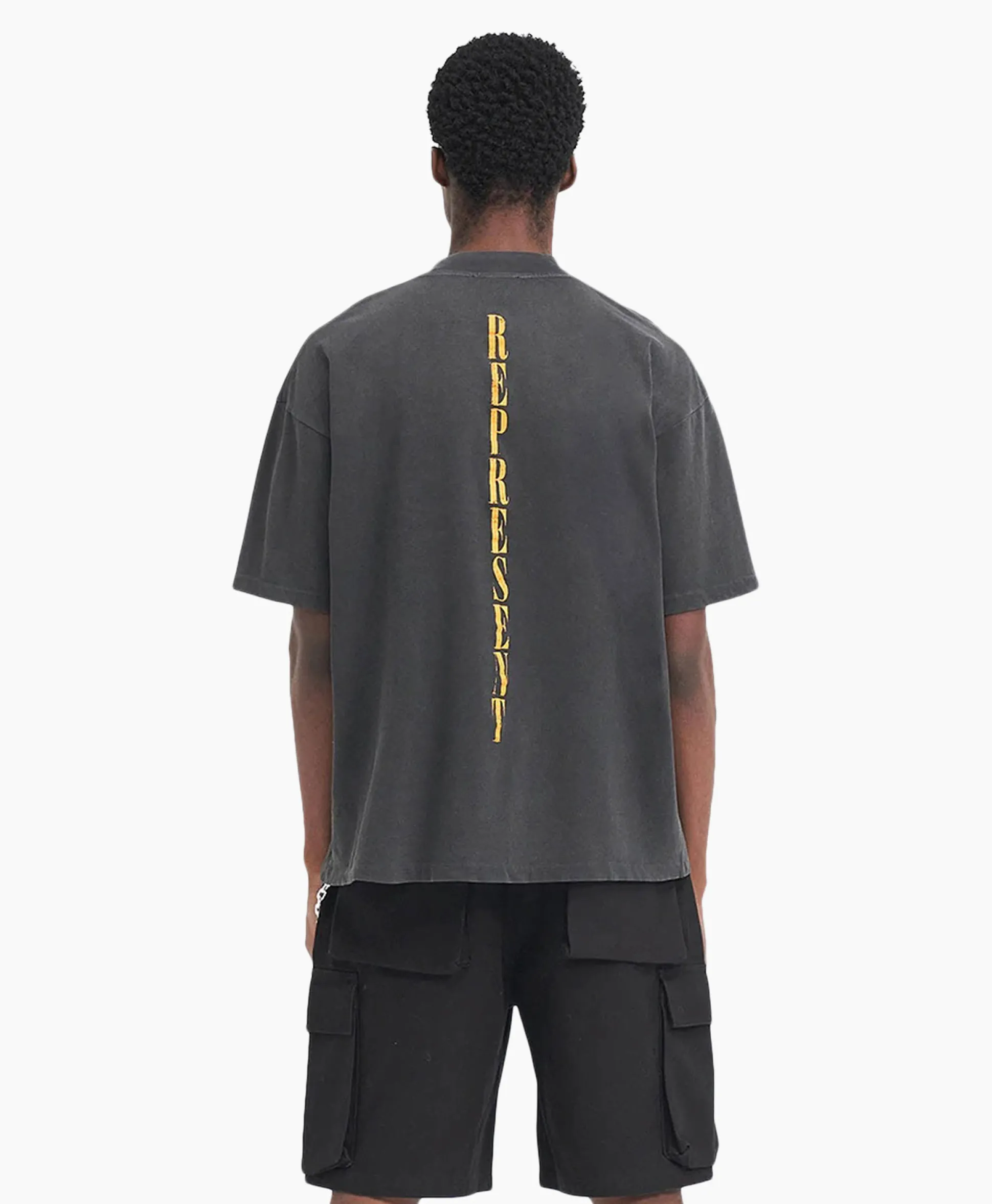 Represent T-Shirt Korte Mouw Rebornzwart