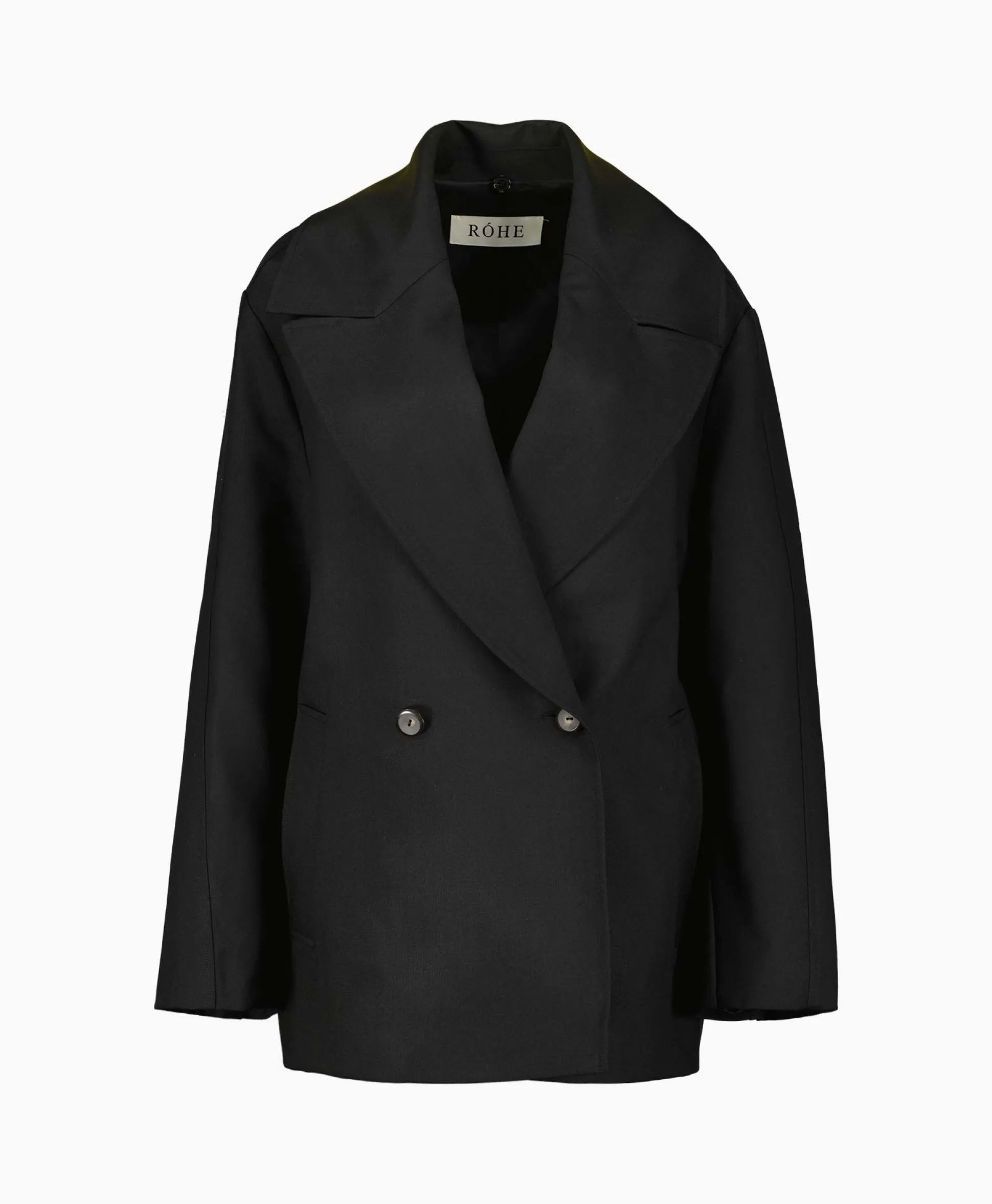 Rohe Mantel Wool Tailoring Scarf Zwart