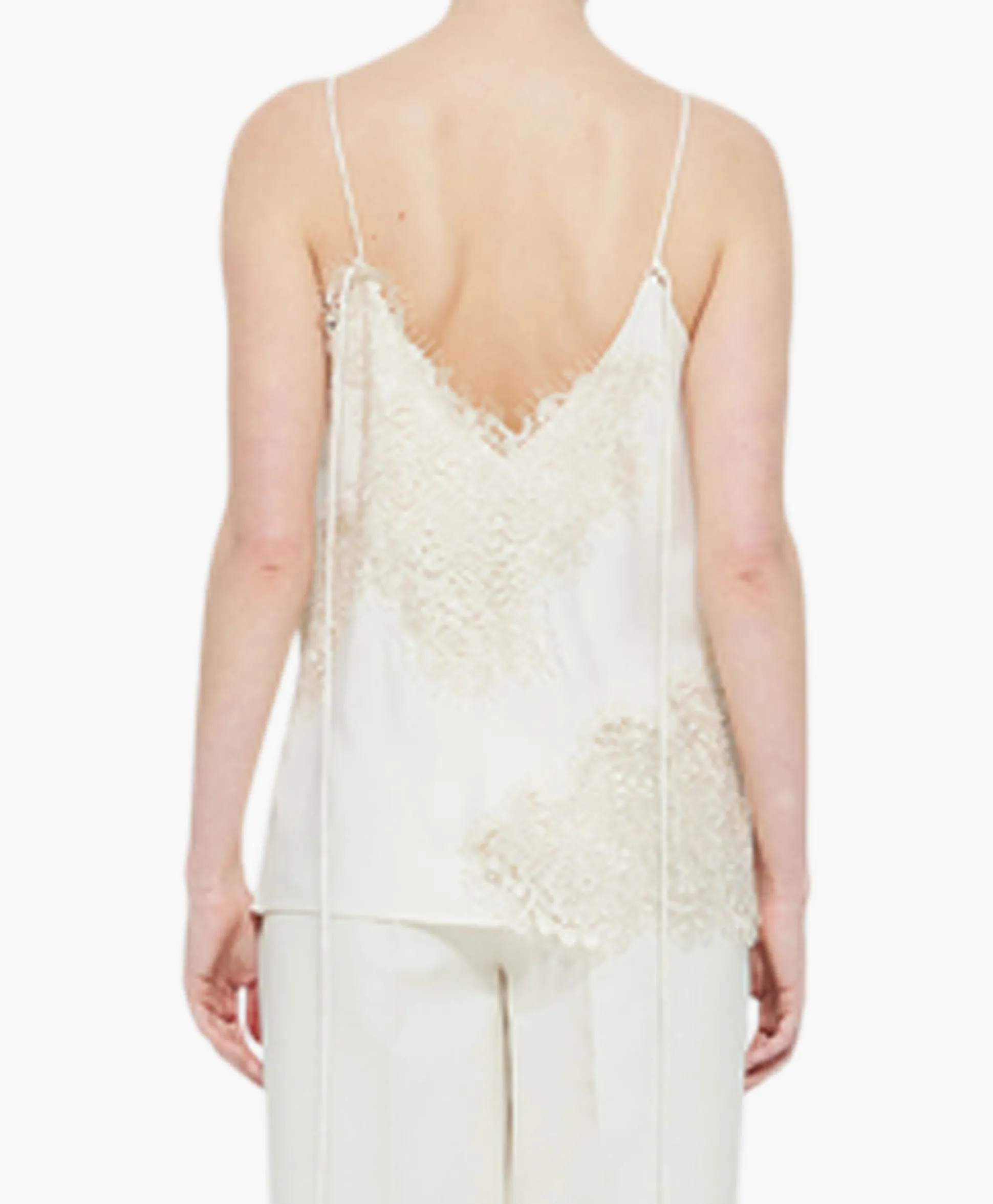 Rohe Top Lace Camisole Ecru