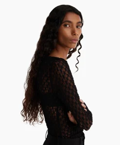 Rohe Top Lace Zwart
