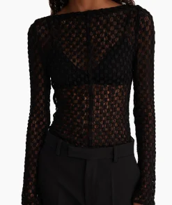 Rohe Top Lace Zwart