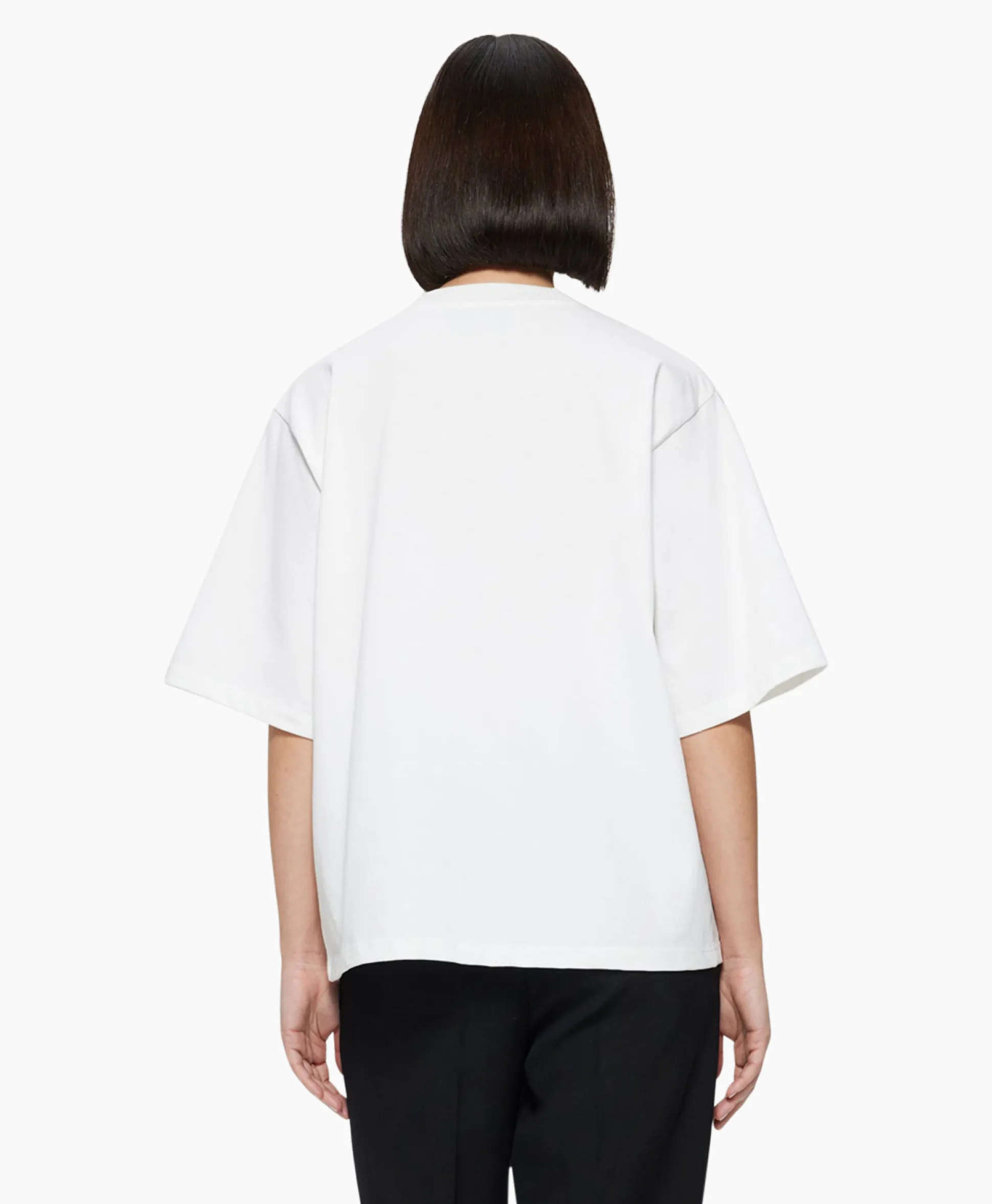 Rohe T-Shirt Korte Mouw Classic Wit