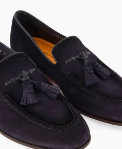 Santoni Loafer Doodling-Rvr Donker Blauw