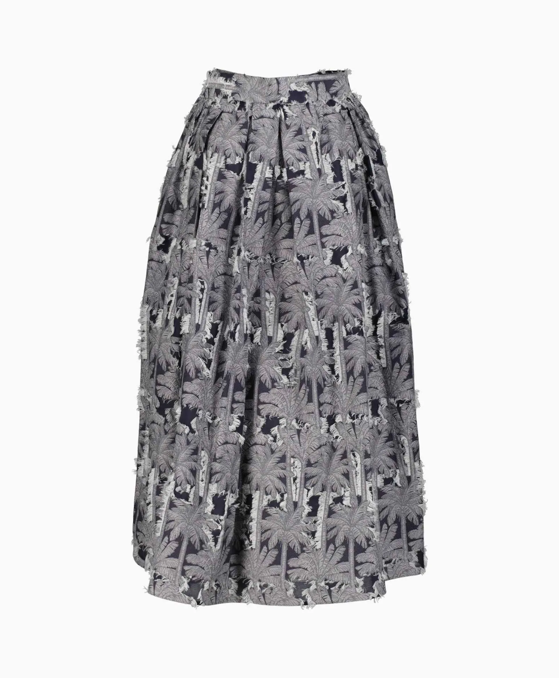 Sara Roka Midi Rok Divonne Grijs