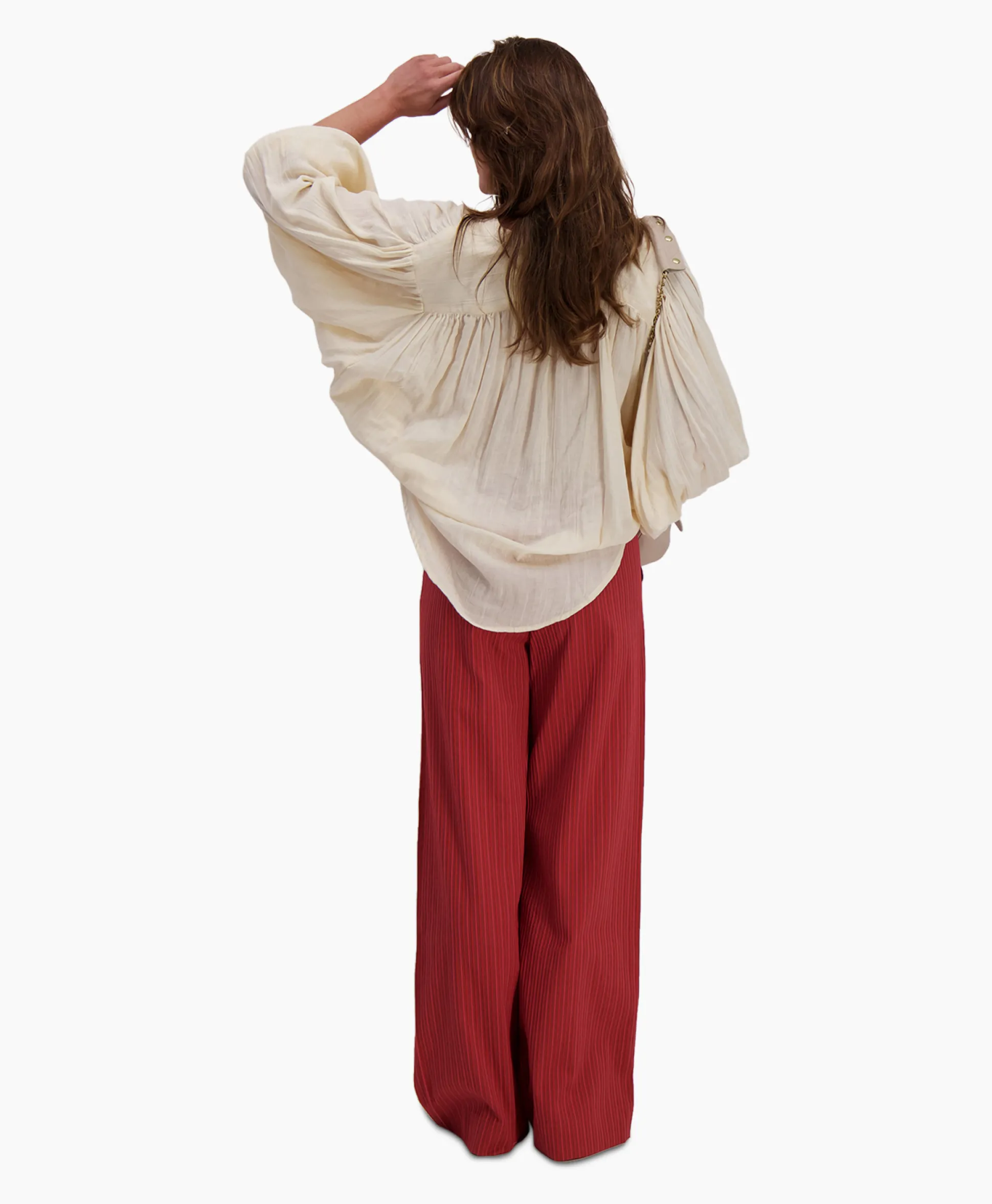 Sea Me Happy Blouse Balloon Resort Beige