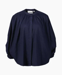 Sea Me Happy Blouse Balloon Donker Blauw