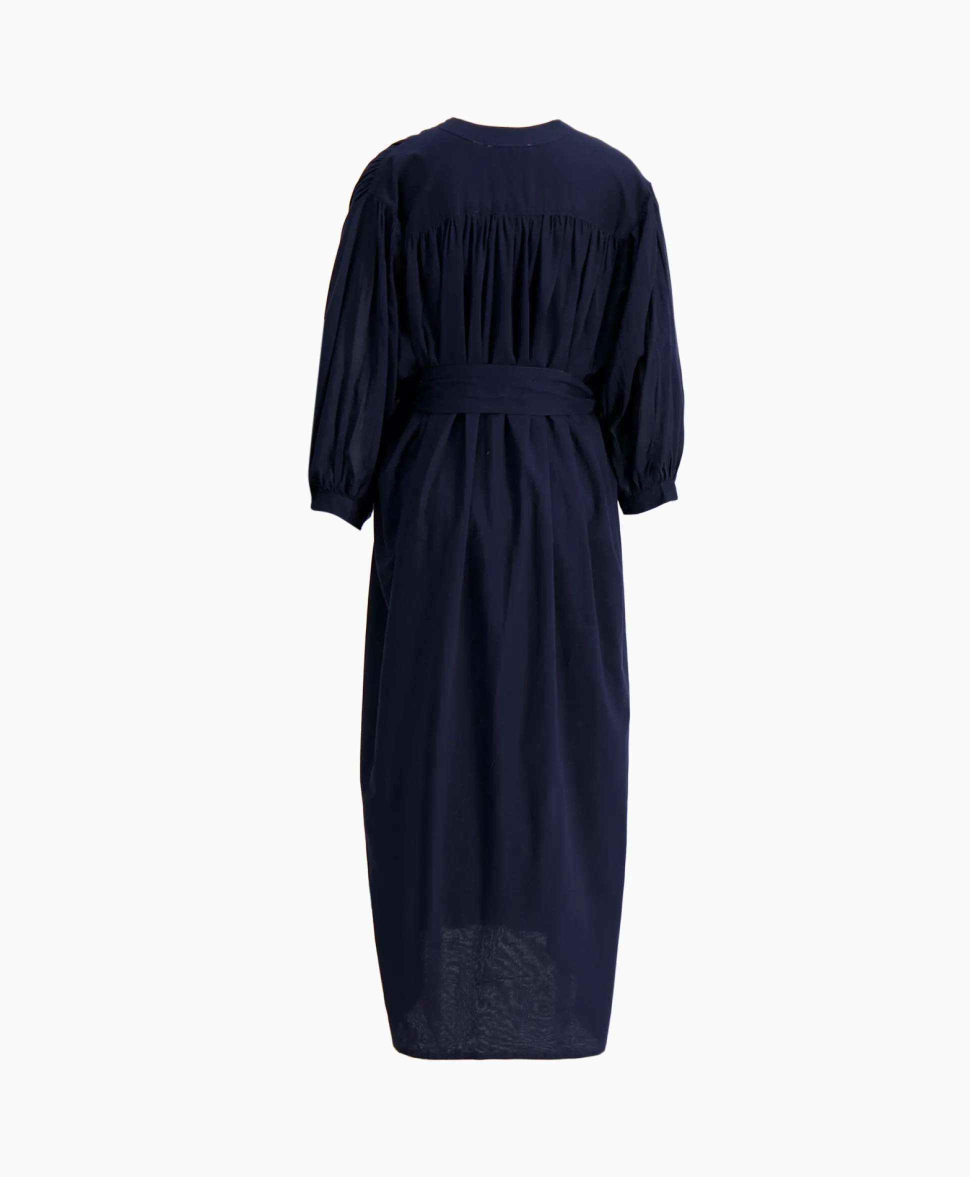 Sea Me Happy Maxi Jurk Balloon Long Double Layered Donker Blauw