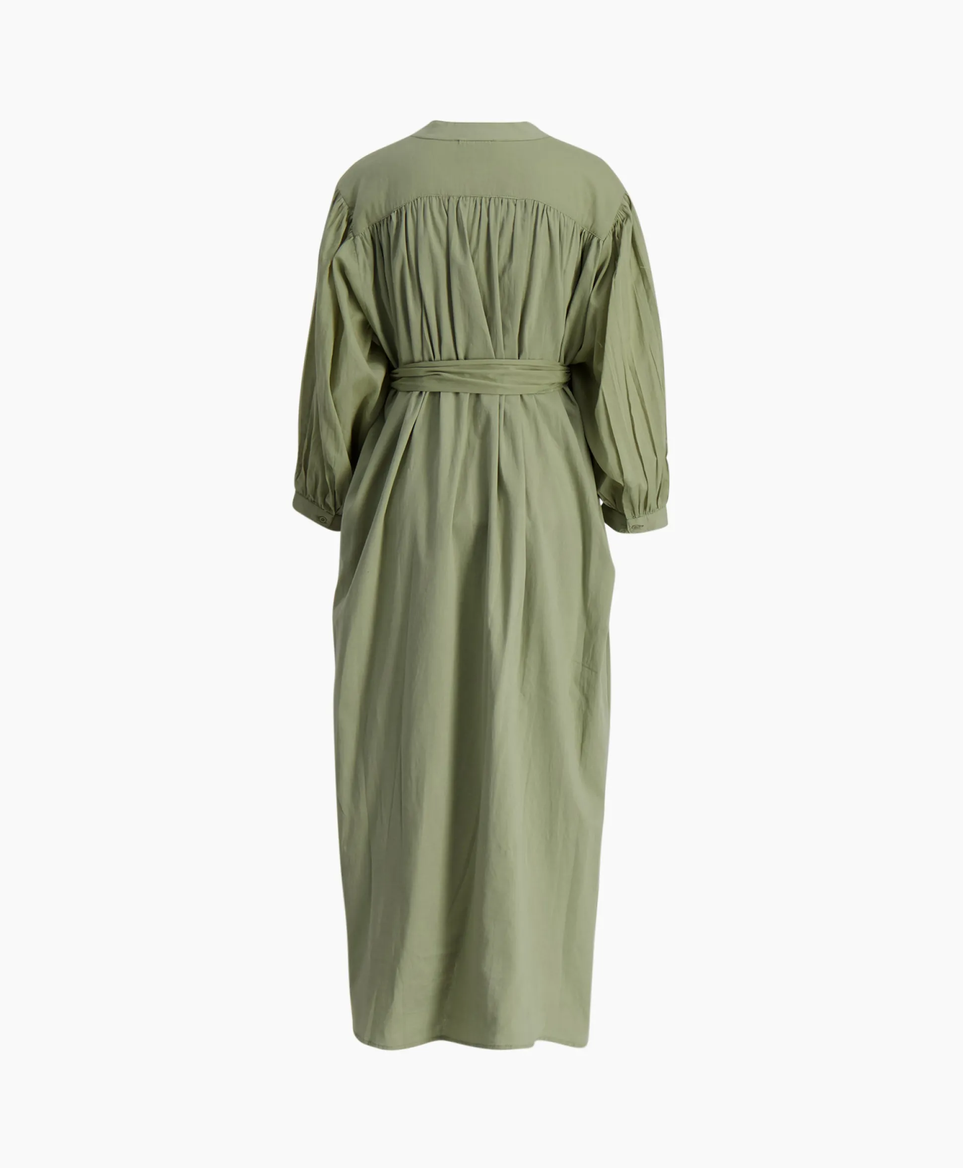 Sea Me Happy Maxi Jurk Balloon Long Double Layered Licht Groen