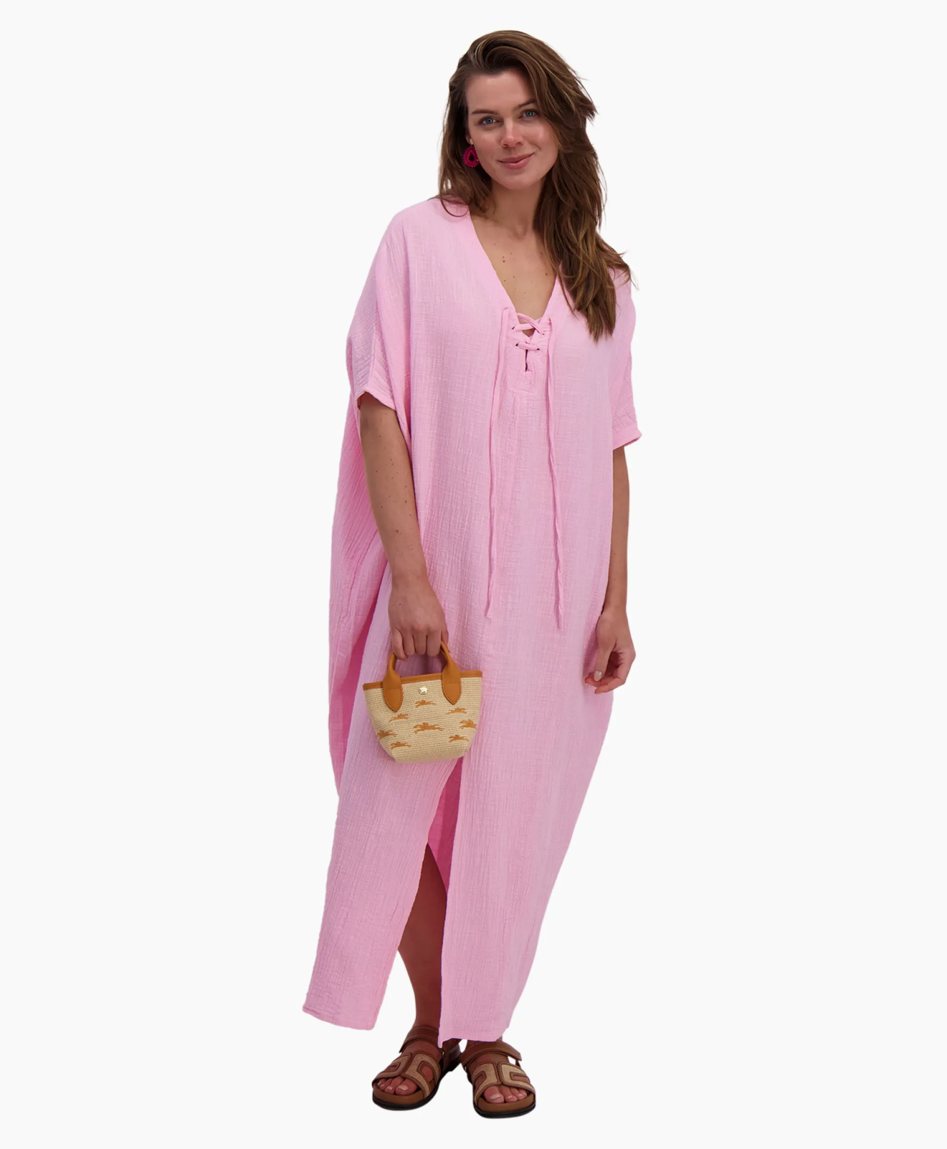 Sea Me Happy Maxi Jurk Monoi Bamboo Rose