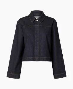Selected Femme Jack Lisa Boxy Denim Jacket D2 Donker Blauw