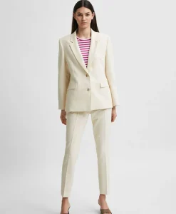 Selected Femme Selected Femme Jasje Rita Classic Blazer Birch B Off White
