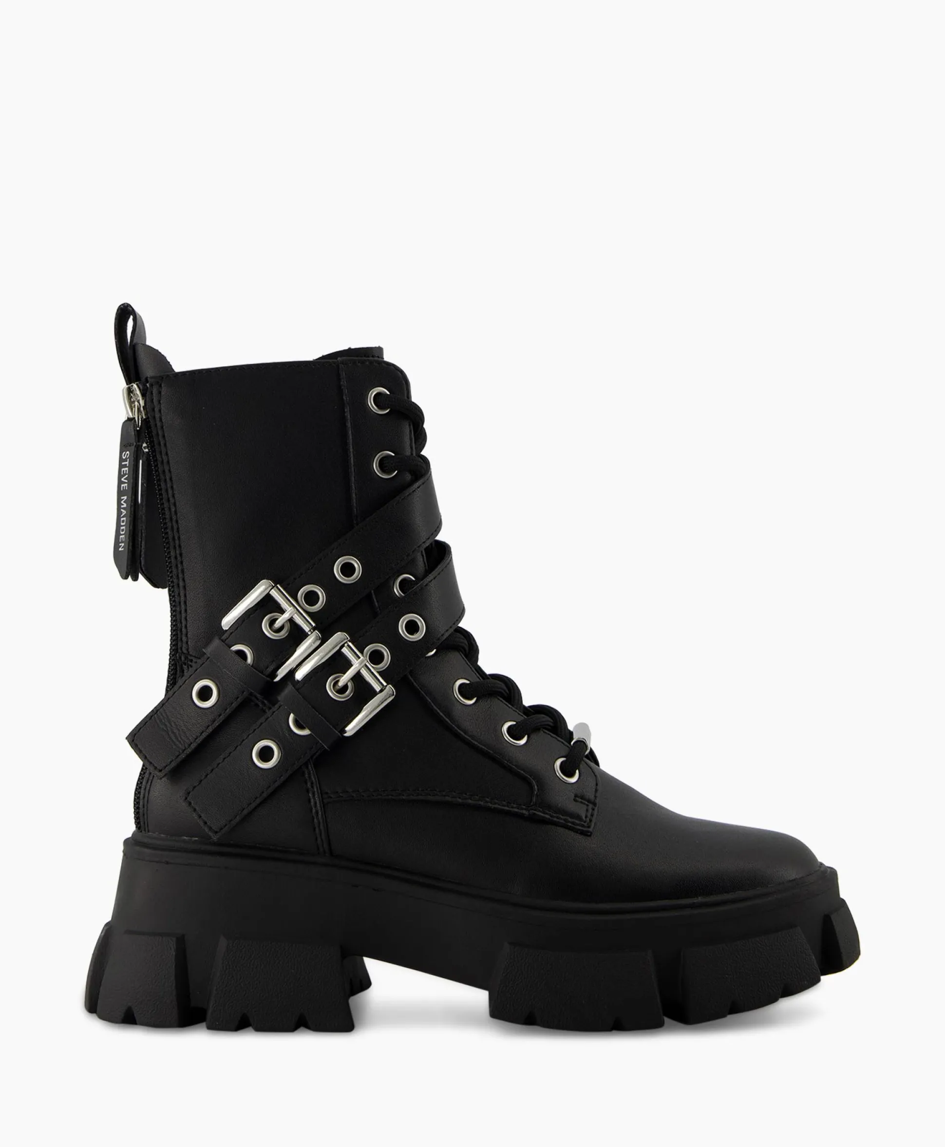 Steve Madden Enkellaars Traction Zwart