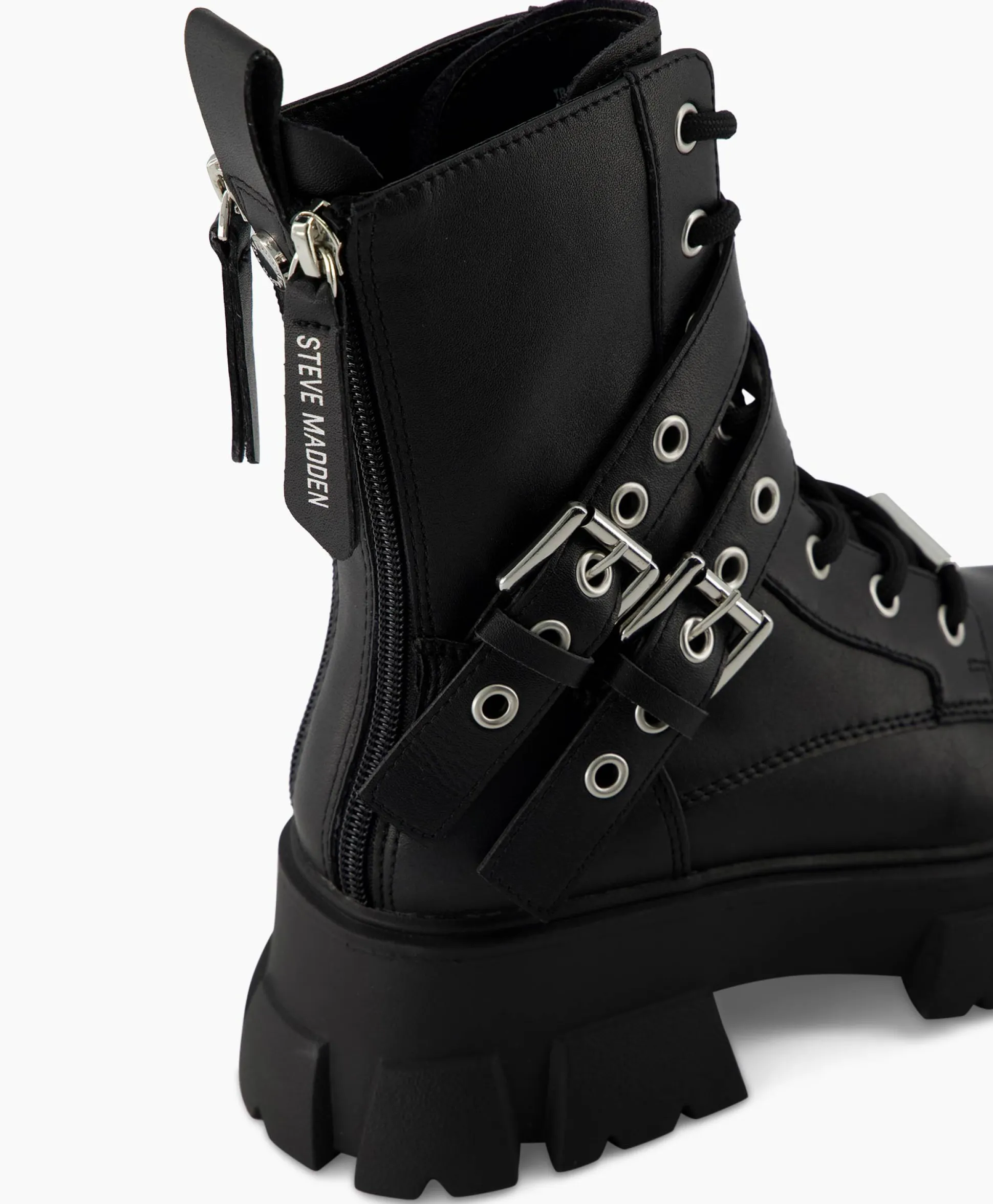 Steve Madden Enkellaars Traction Zwart