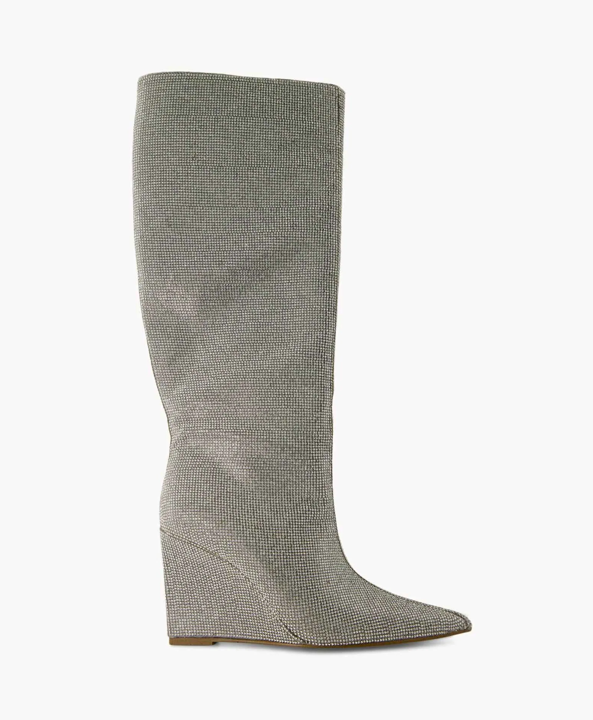 Steve Madden Lange Laars Showout R Zilver