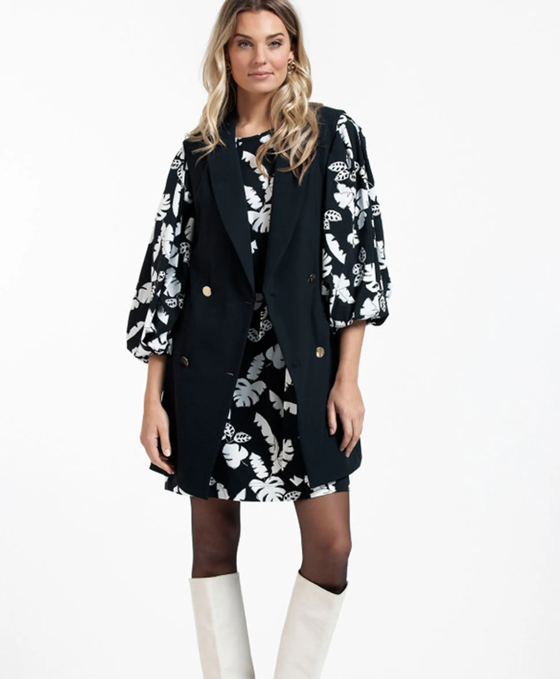 Studio Anneloes Blazer Jazzy Bonded Donker Blauw