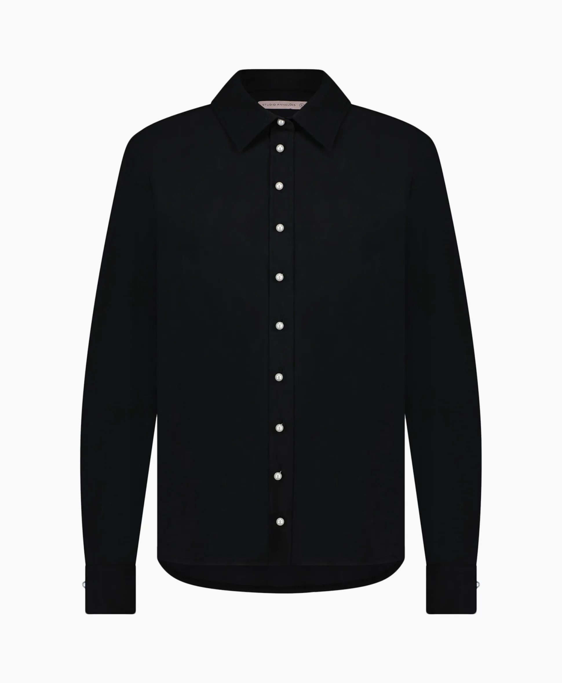Studio Anneloes Blouse Bobby Pearl Pinstripe Zwart Dessin