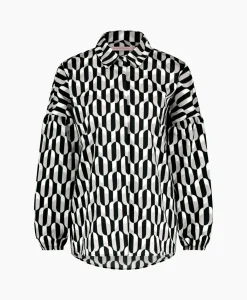Studio Anneloes Blouse Havana Coffee Beans Zwart Dessin