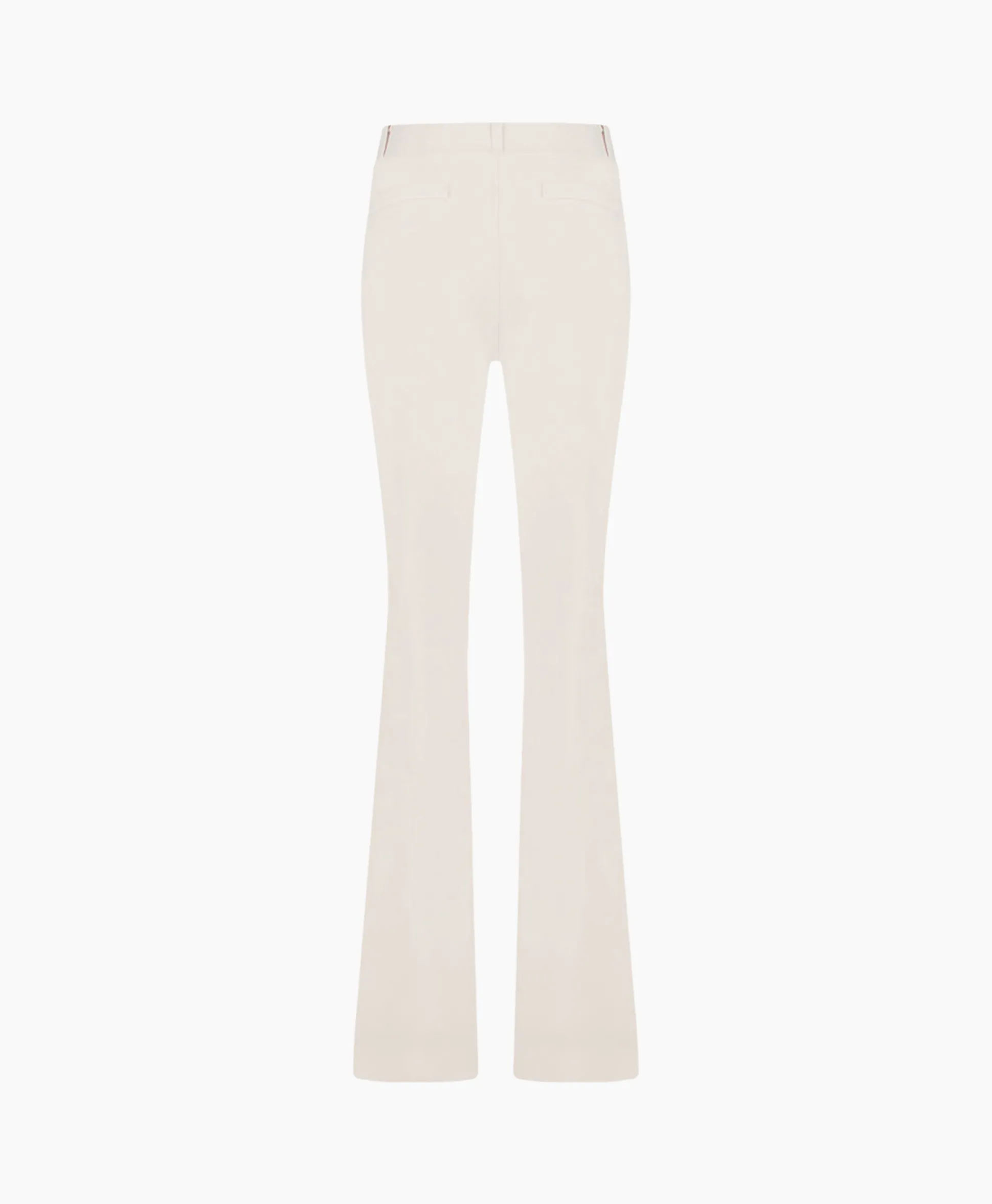 Studio Anneloes Broek Flair Long Shiny Bnd Trousers Off White