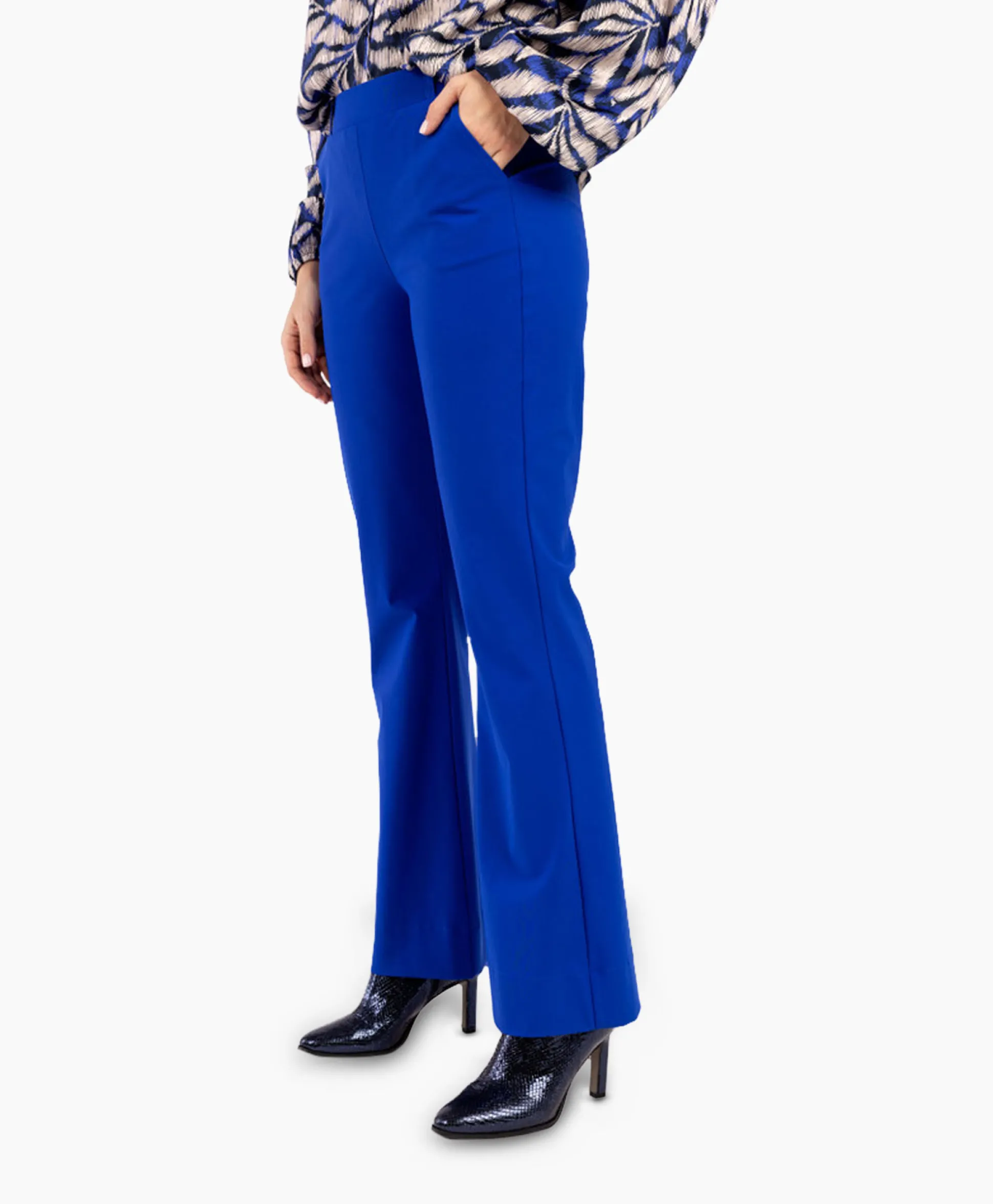 Studio Anneloes Broek Flair Bonded Trousers Blauw