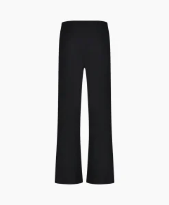 Studio Anneloes Broek Jessy Bonded Button Trousers Zwart Dessin