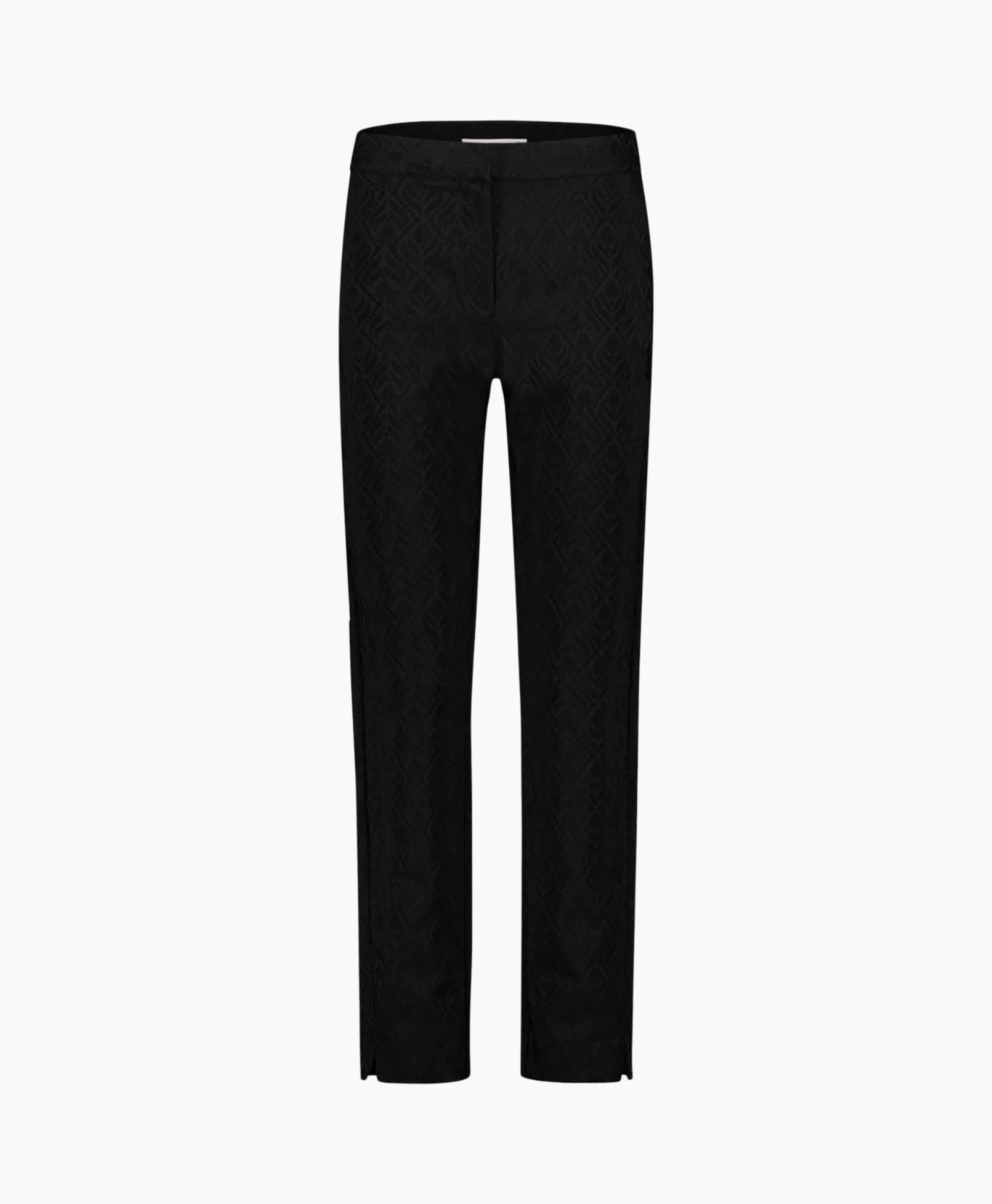 Studio Anneloes Broek Mira Ornament Jacquard Trousers Zwart