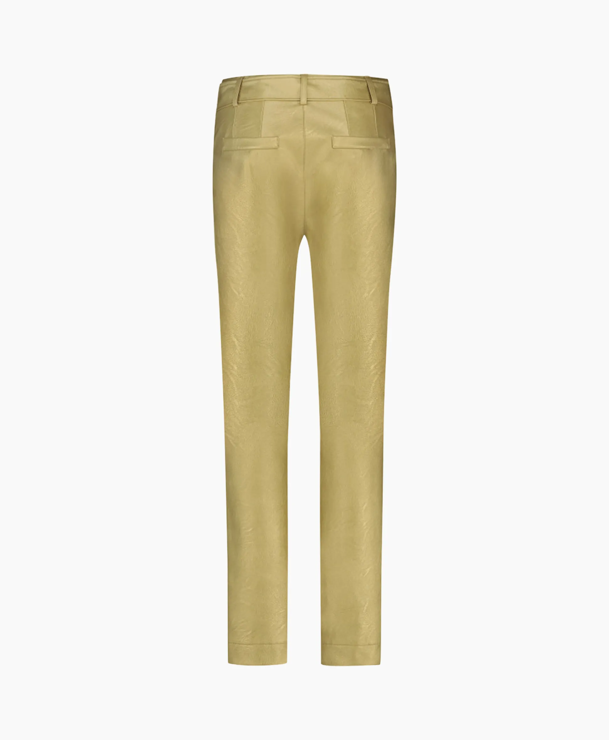 Studio Anneloes Broek Mita Faux Leather Trousers Goud