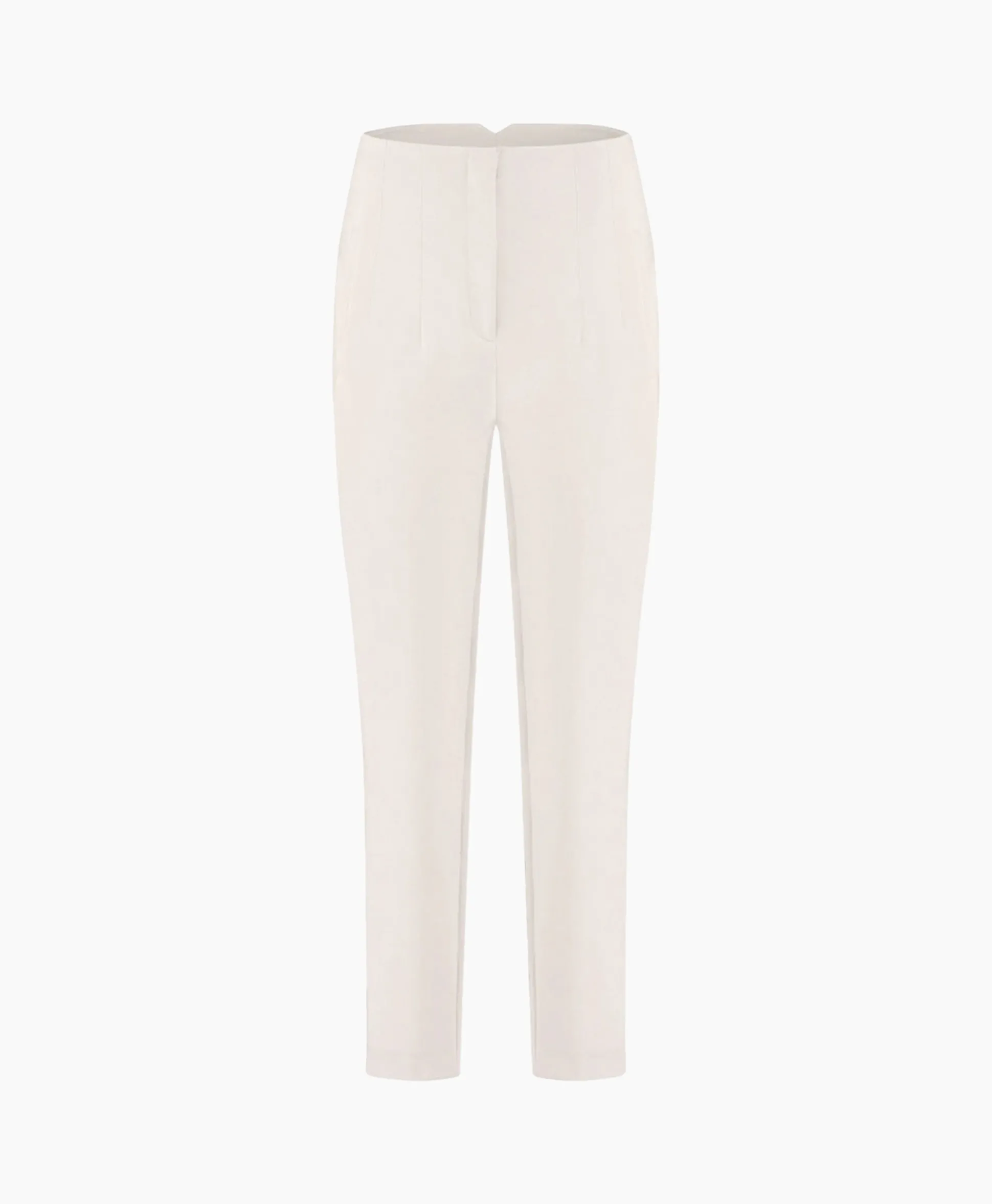 Studio Anneloes Broek Nine Shiny Bonded Trousers Off White