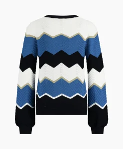 Studio Anneloes Pullover Isa Zigzag Ajour Ecru