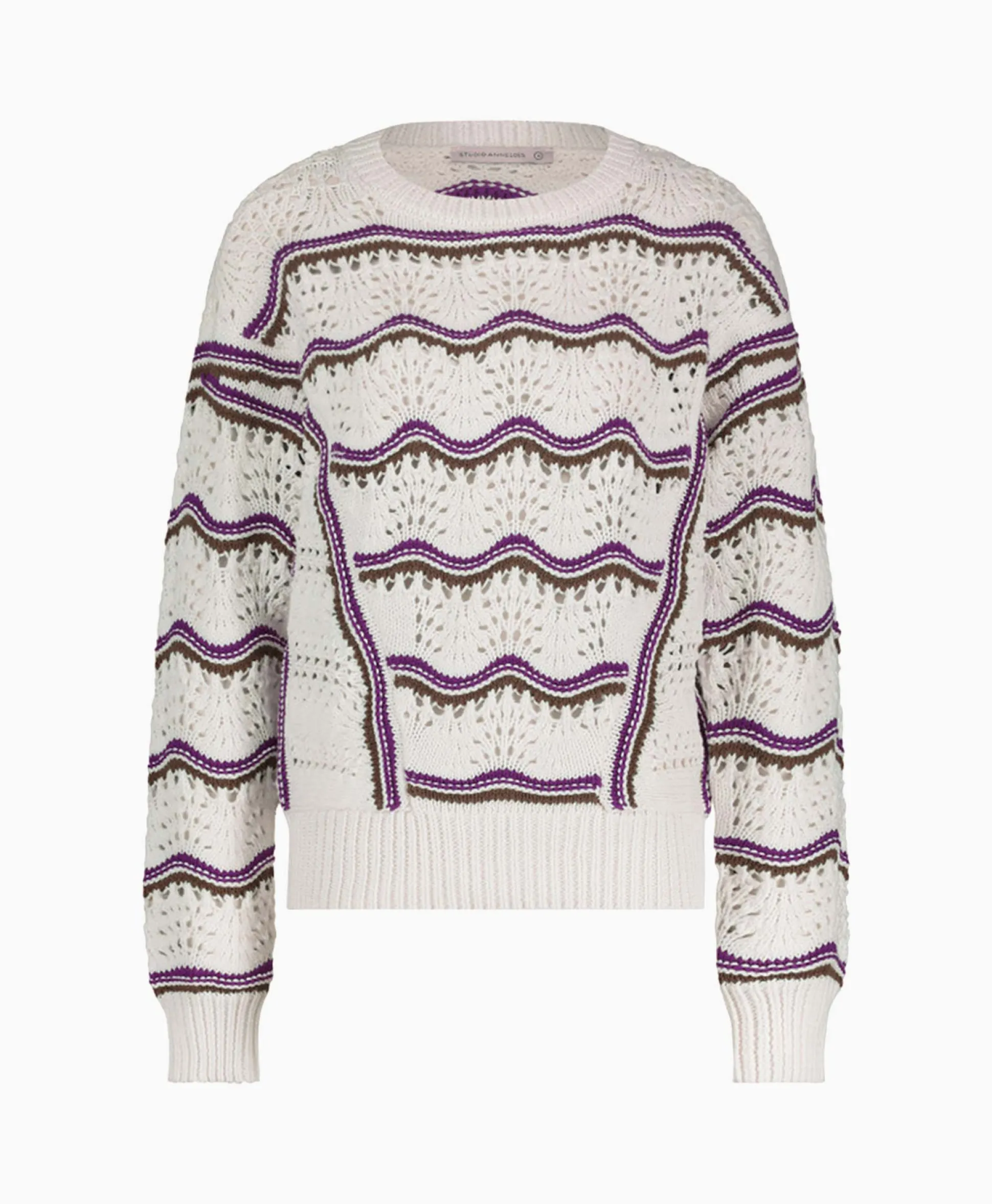 Studio Anneloes Pullover Leana Ajour Ecru