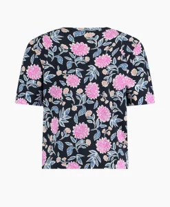 Studio Anneloes Top & T-Shirt Lott Flower Tee Roze