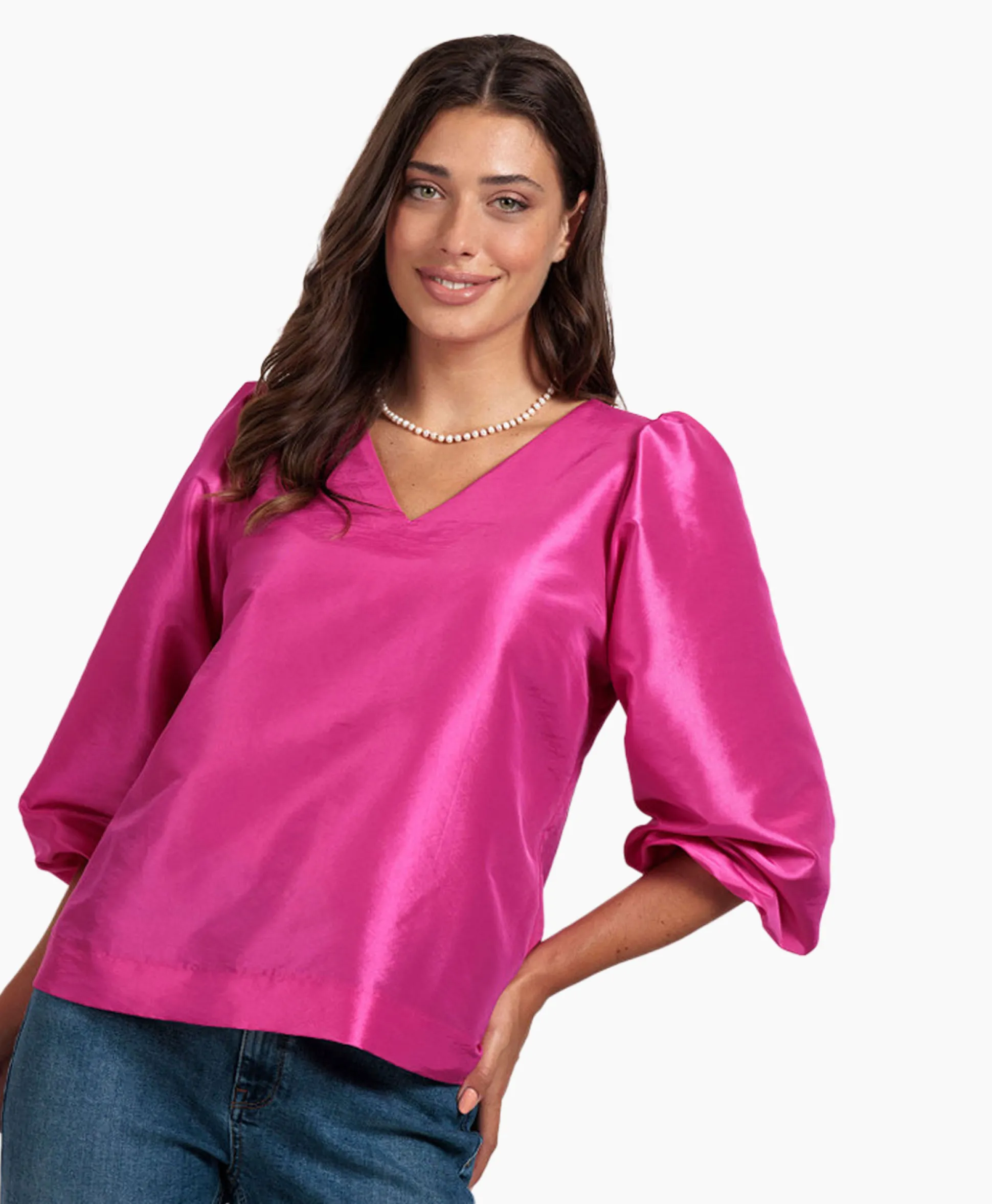 Studio Anneloes Top Laudi Taft Paars