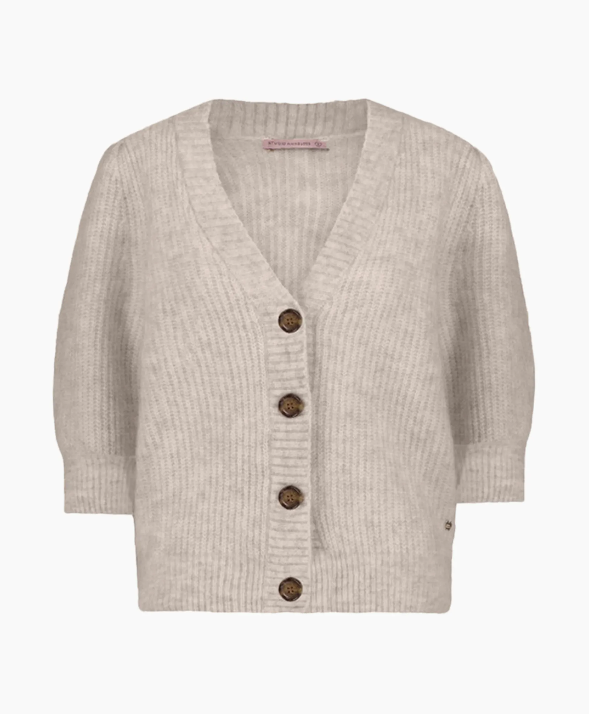 Studio Anneloes Vest Mandy Mohair Cardigan Zand