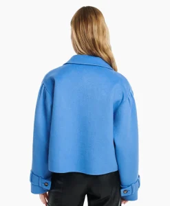 Studioar By Arma Mantel Catalana Wool Blend Blauw