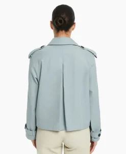 Studioar By Arma Mantel Samora Cotton Twill Blauw