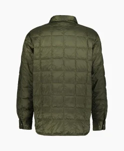 Taion Jack W-Pocket Down Shirts Donker Groen