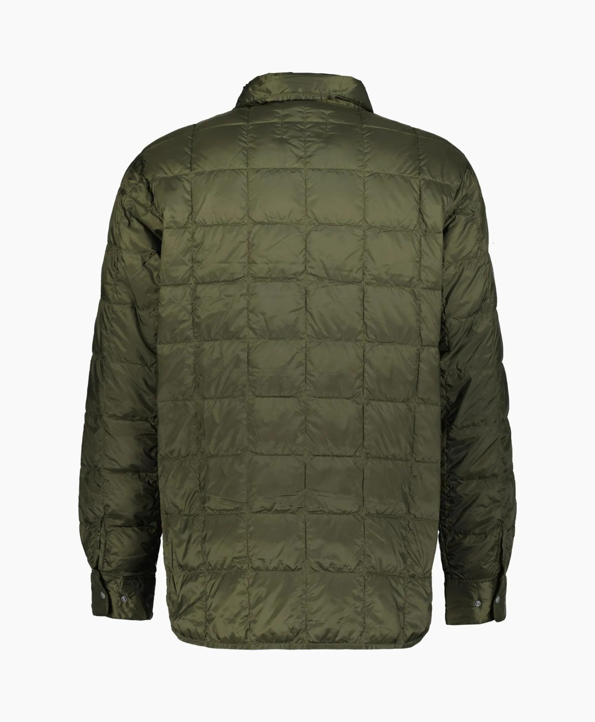 Taion Jack W-Pocket Down Shirts Donker Groen