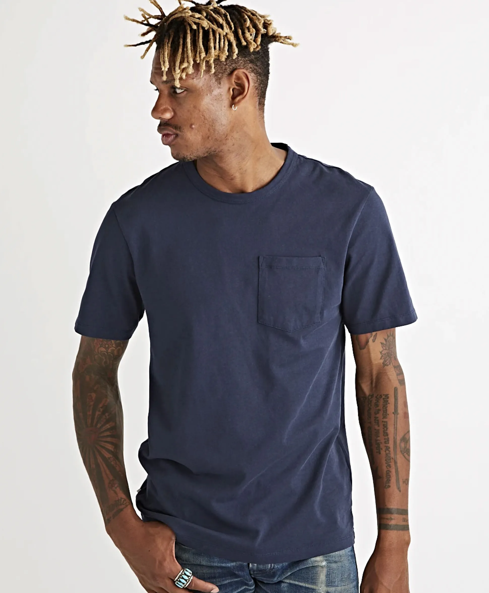Tenue. T-Shirt Korte Mouw John Blauw