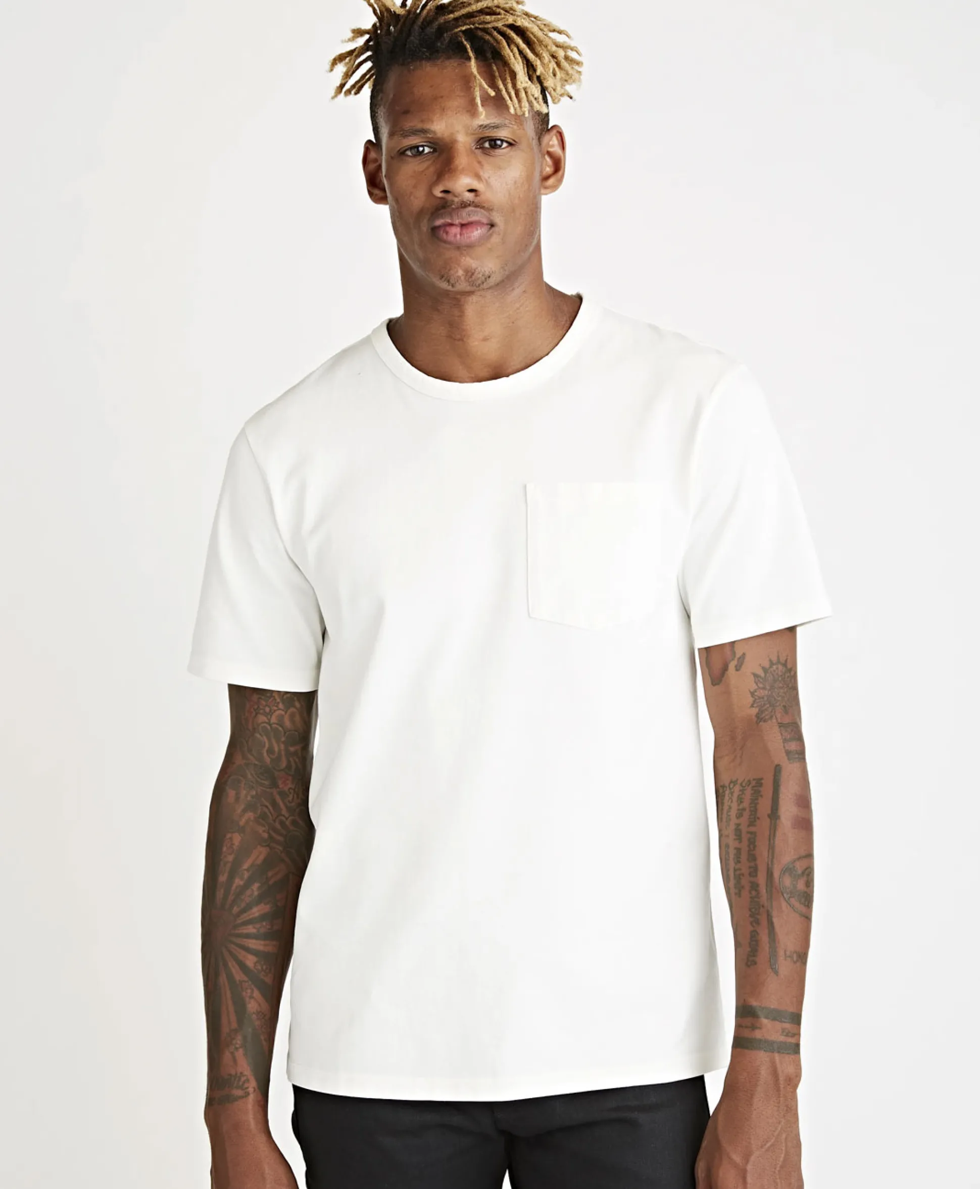 Tenue. T-Shirt Korte Mouw John Wit