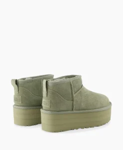 Ugg Enkellaars W Classic Ultra Mini Platform Groen