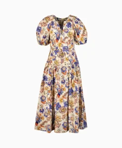 Ulla Johnson Midi Jurk Carina Oranje